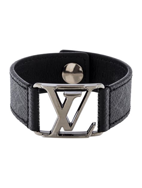 louis vuitton men leather bracelet